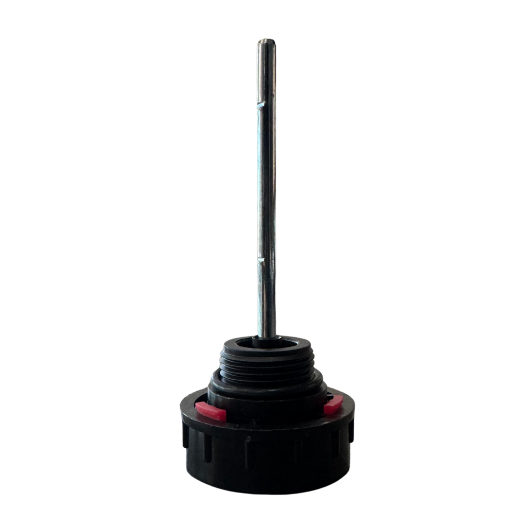 TAPON CON RESPIRADOR Y BARRA MEDIDORA, CON ROSCA MACHO DE 3/4" NPT