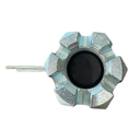 TORNILLO NEGRO GD. 8 DE 1-1/2"-6 X 9" CON TUERCA TIPO CASTILLO Y CHAVETA RECTA DE 1/4"X3"