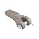 RETENEDOR DE CADENA PARA SOLDAR CON PASADOR PARA CADENA DE 3/8" 25,000 LB WLL – ACERO FORJADO – SIN ACABADO