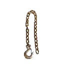 GR70 Safety Chain W/ Clevis Hook 3/8" X 36" 26,400 Lbs Mbs - Zinc Plated