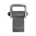 WELD ON RIGHT SIDE DOOR HINGE W/ GREASE ZERK - STEEL - RAW