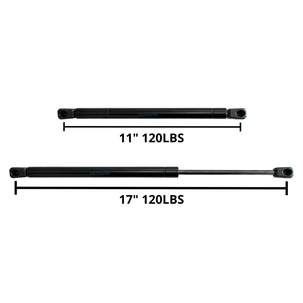 [AG-17-120LBS] AMORTIGUADOR DE GAS DE 17" DE 120 LBS (INCLUYE TORNILLOS Y TUERCA)