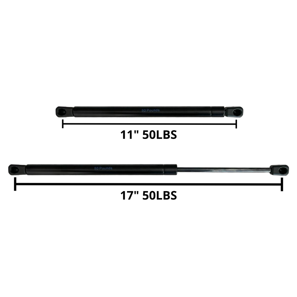 [AG-17-50LBS] AMORTIGUADOR DE GAS DE 17" DE 50 LBS (INCLUYE TORNILLOS Y TUERCA)