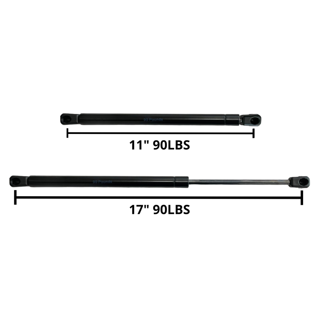 17" GAS SPRING, 90 LBS (INCLUDES BOLTS AND NUT)