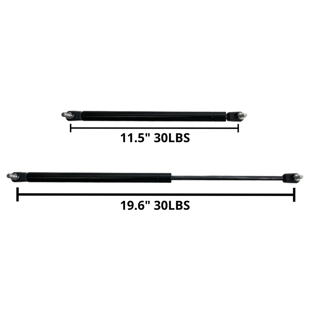 AMORTIGUADOR DE GAS DE 19.60" DE 30 LBS, (INCLUYE TORNILLOS)