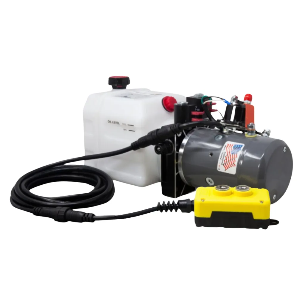 BOMBA HIDRÁULICA KTI 2 BOTONES, DOBLE ACCIÓN, 3 QUART, 12V