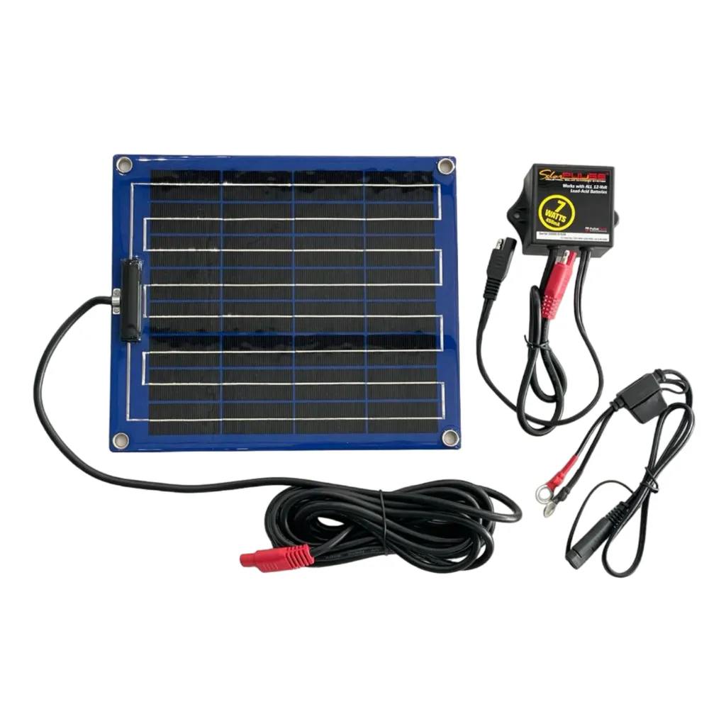 [735X467] 12-VOLT SOLAR CHARGER, 7 WATTS, 450 MA (SQUARE)