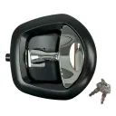 REINFORCED LOCK BLACK/CHROME WITH KEY