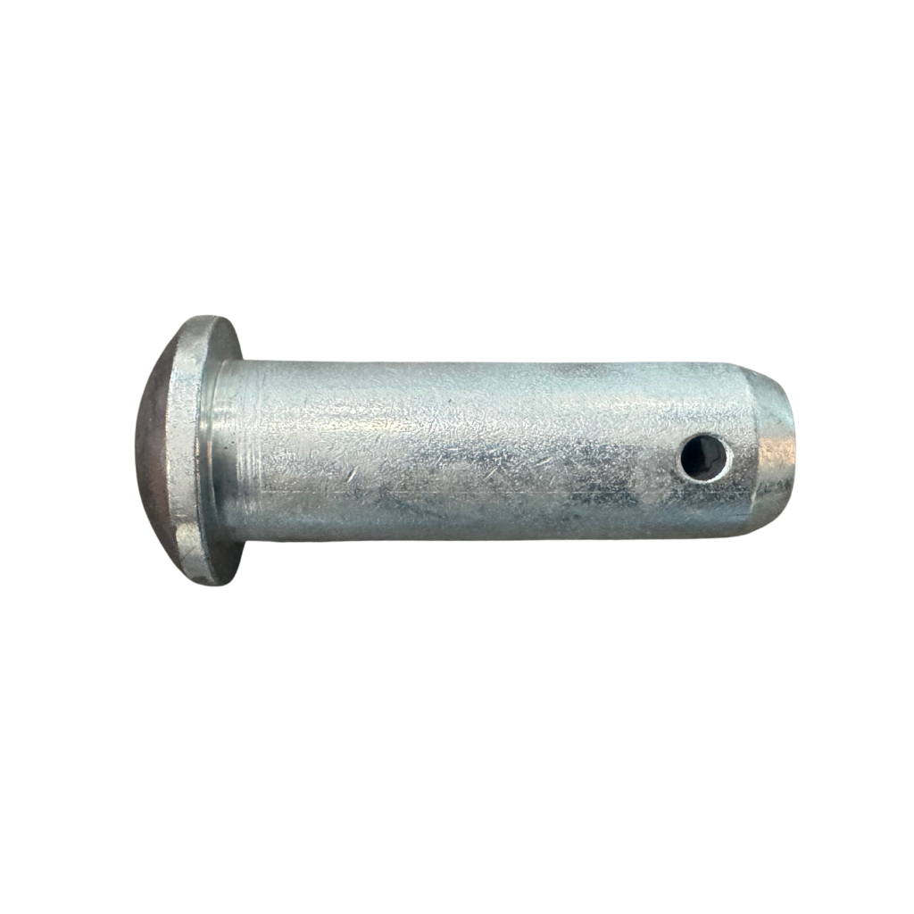 1" X 3 1/2" SMOOTH STEEL PIN WITH ROUND HEAD AND 0.23" HOLE