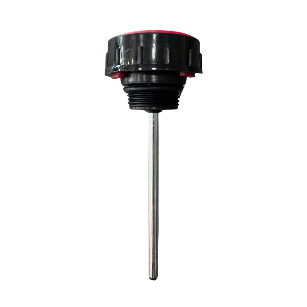 [25-3] TAPON CON RESPIRADOR Y BARRA MEDIDORA, CON ROSCA MACHO DE 3/4" NPT