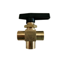 VALVULA DE BOLA DE 3 VIAS 1/4" NPT-H 2,500 PSI