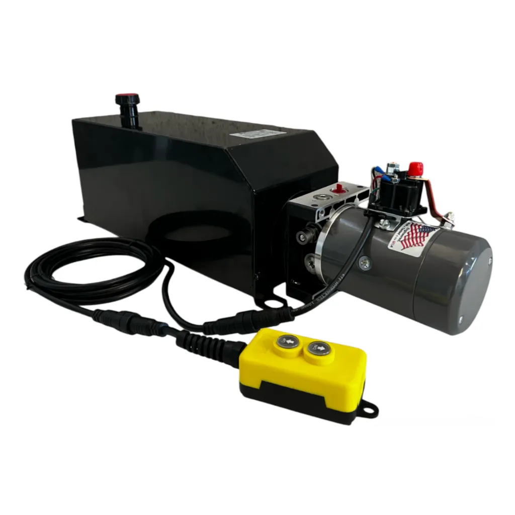 [KDC4K000068-4G] KIT BOMBA HIDRÁULICA KTI, 2 BOTONES, ACCIÓN SENCILLA, DEPOSITO METALICO DE 4 GALONES