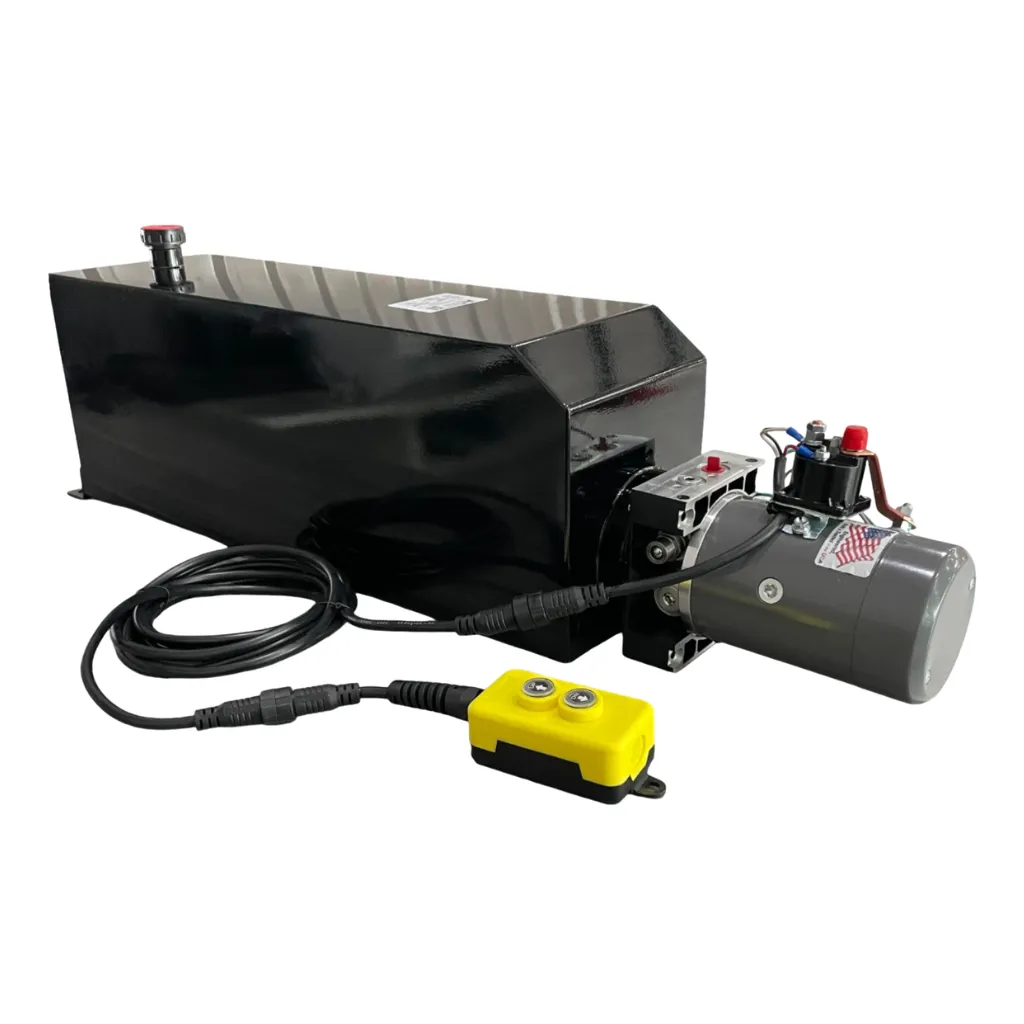 [KDC4K000068-8G] KIT BOMBA HIDRÁULICA KTI, 2 BOTONES, ACCIÓN SENCILLA, DEPOSITO METALICO DE 8 GALONES