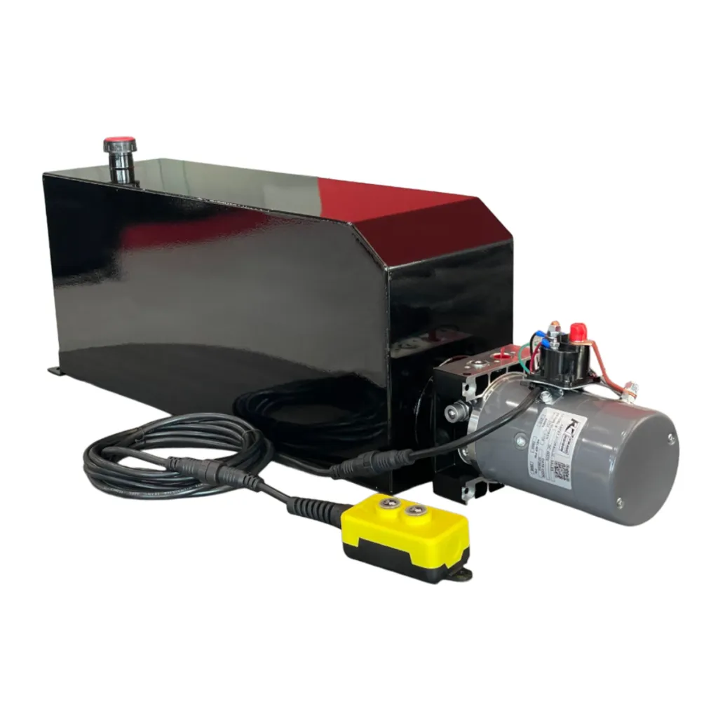 [KDC4K000068-9G] KIT BOMBA HIDRÁULICA KTI, 2 BOTONES, ACCIÓN SENCILLA, DEPOSITO METALICO DE 9 GALONES