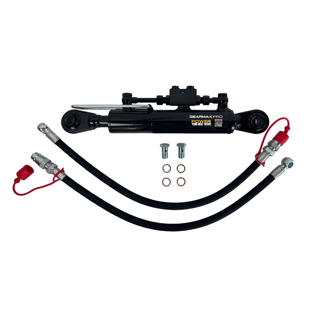 [TL-50-210MM-GX] TOP LINK HYDRAULIC CYLINDER, 50 MM BORE, 30 MM ROD, 210 MM STROKE, 2,900 PSI (INCLUDES HOSE KIT)