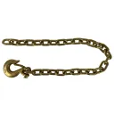 CADENA DE SEGURIDAD CON GANCHO, GRADO 70, 5/16" (GOLD) 35".
