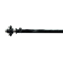 7,000 LBS AXLE (80" AND 95") WITHOUT BRAKES (8 ON 6.5")