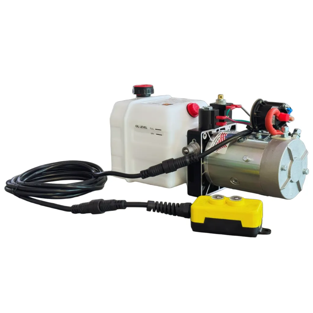 [DC4K000064] BOMBA HIDRÁULICA KTI 2 BOTONES, DOBLE ACCIÓN, 3 QUART (24 VOLT) 3,200/1,500PSI, 2.0 KW