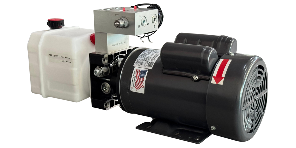[AC000039] BOMBA HIDRÁULICA KTI 2 BOTONES, DOBLE ACCIÓN, 3 QUART (110 VOLT, AC, 1.5 HP) MONTAJE HORIZONTAL/VERTICAL, 2,500/1,500PSI