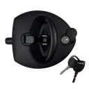 “U” TYPE LOCK BLACK/BLACK WITH KEY (NO HOLES)