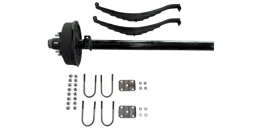 8,000 LB AXLE KIT WITH SPRING KIT AND ELECTRIC BRAKES (80"–95")