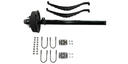 8,000 LB AXLE KIT WITH SPRING KIT AND ELECTRIC BRAKES (80"–95")