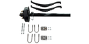7,000 LB AXLE KIT WITH SPRING KIT AND ELECTRIC BRAKES (80"–95")