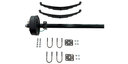 3,500 LB AXLE KIT WITH SPRING KIT AND ELECTRIC BRAKES (80"–95")