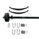 KIT DE EJE DE 3,500 LBS CON KIT DE MUELLES Y FRENOS ELECTRICOS (80"- 95")