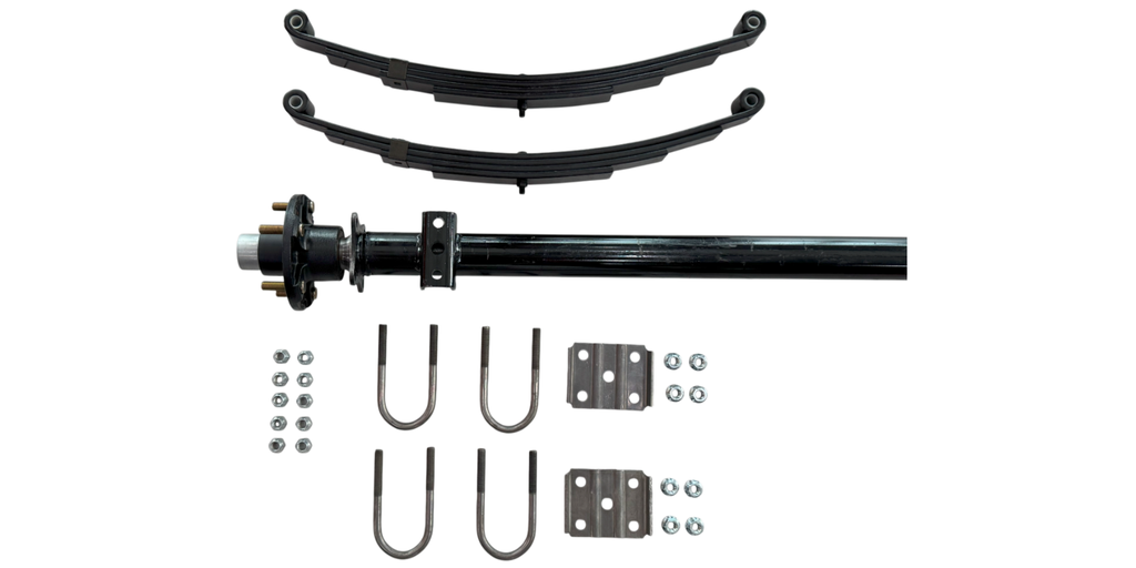[KE35SF] KIT DE EJE DE 3,500 LBS CON KIT DE MUELLES, SIN FRENO (80"- 95")