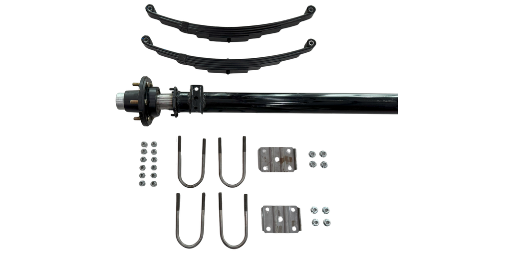 KIT DE EJE DE 5,200 LBS CON KIT DE MUELLES, SIN FRENO (80"- 95")