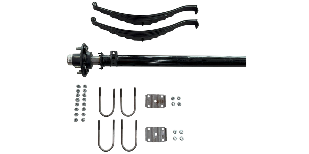 [KE7SF] KIT DE EJE DE 7,000 LBS CON KIT DE MUELLES, SIN FRENO (80"- 95")