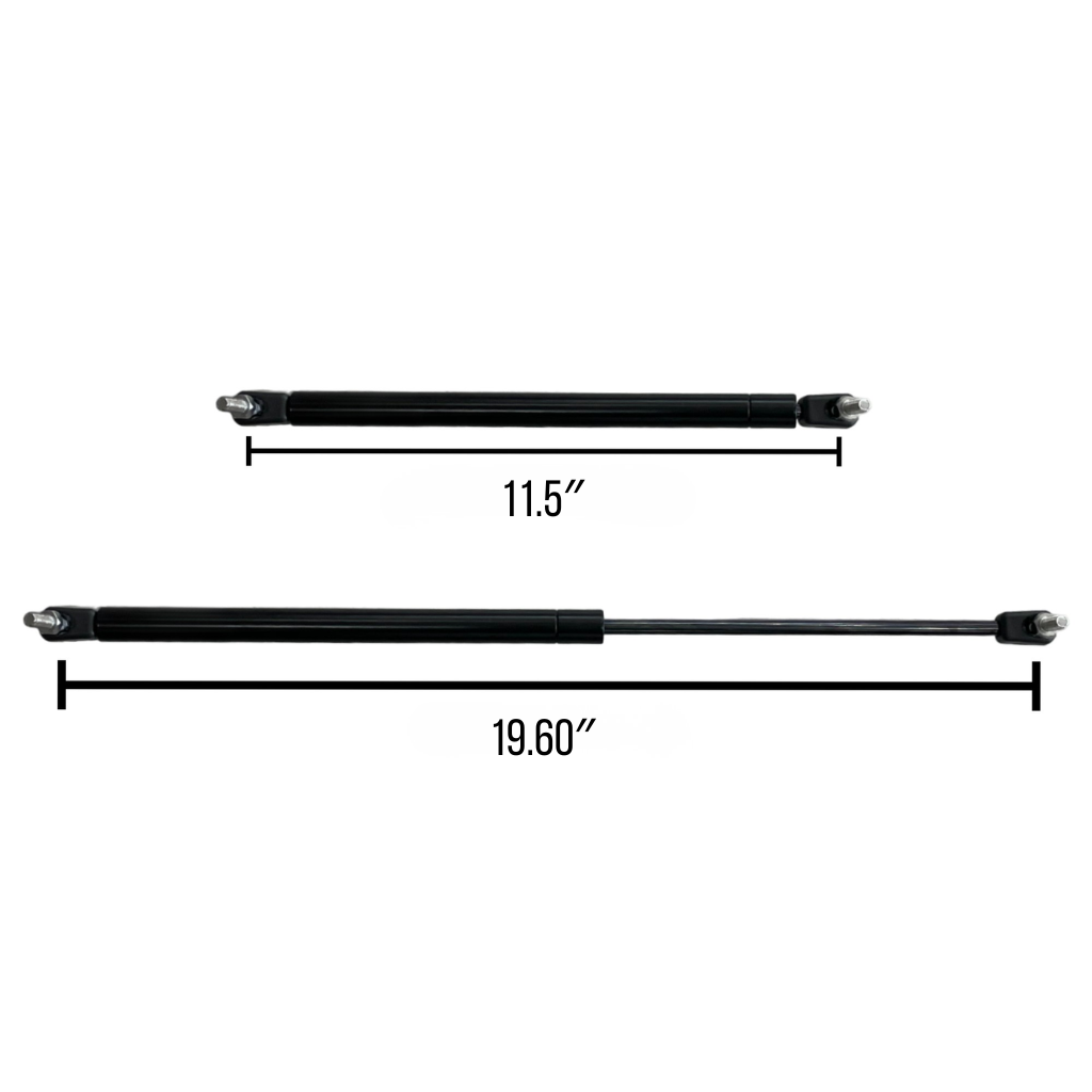 [AG-19.6-90LBS] AMORTIGUADOR DE GAS DE 19.60" DE 90 LBS, (INCLUYE TORNILLOS Y TUERCA)