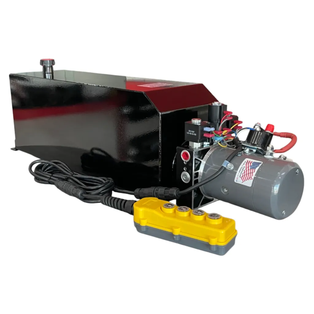 [KDC4K000069-8G] KIT BOMBA HIDRÁULICA KTI, 4 BOTONES, SENCILLA/DOBLE ACCIÓN, DEPOSITO METALICO DE 8 GALONES