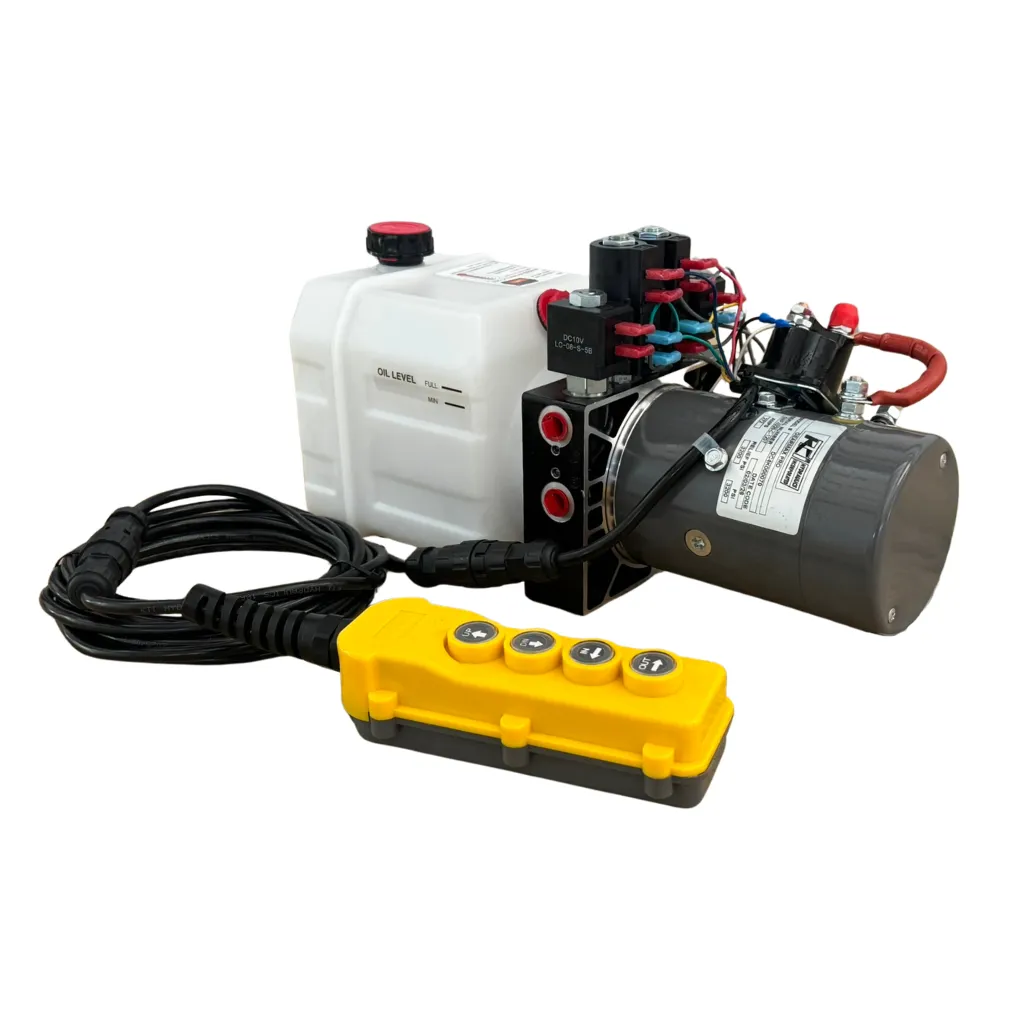 KIT BOMBA HIDRÁULICA KTI, 4 BOTONES, DOBLE/DOBLE ACCIÓN, 3 QUART