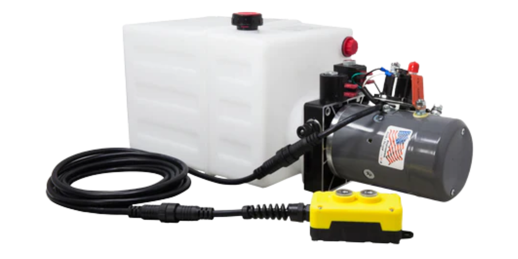 KIT BOMBA HIDRÁULICA KTI 2 BOTONES, DOBLE ACCIÓN, 12 QUART, 12V