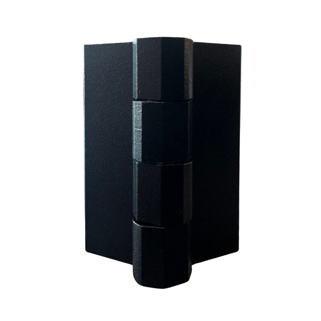BISAGRA NEGRA CUADRADA DE ALEACION DE ZINC 60X60MM