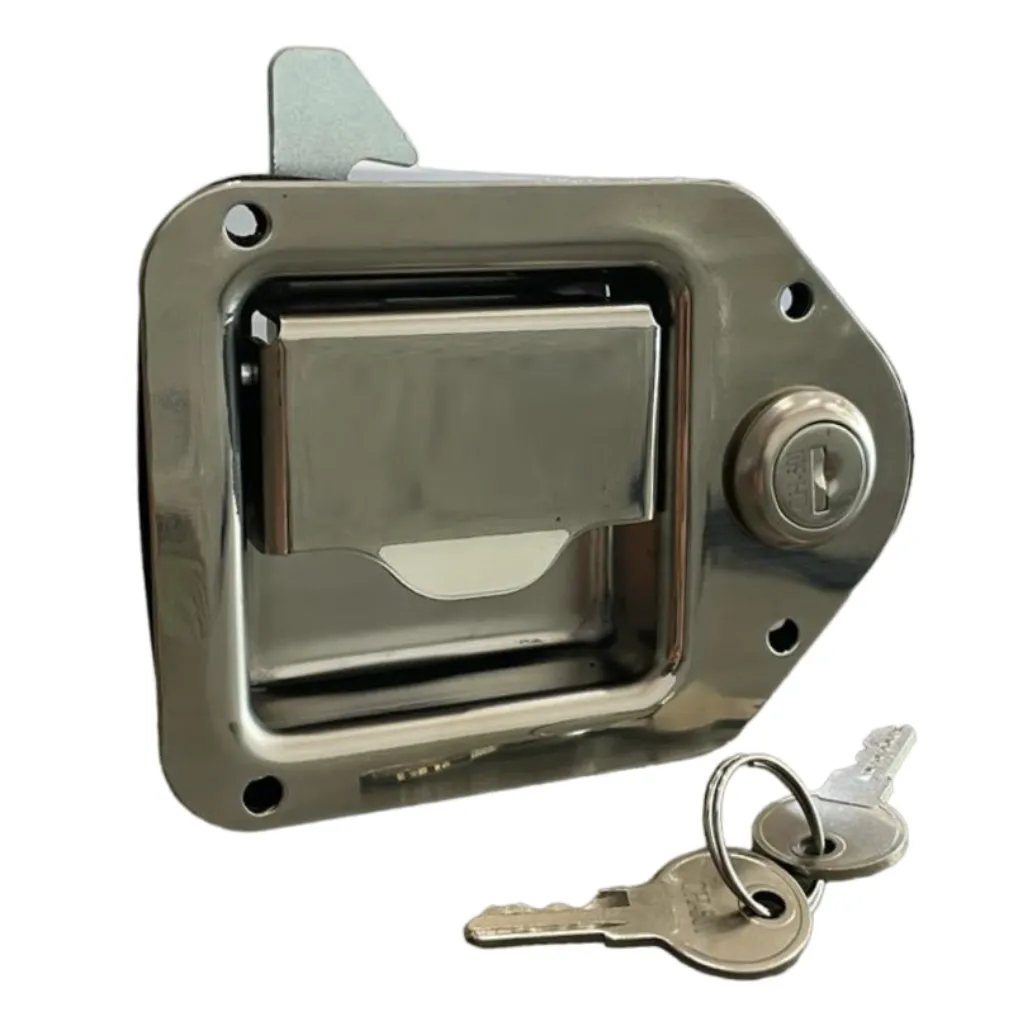 [A7881-4150] CERRADURA CHICA DE ACERO INOXIDABLE CON LLAVE