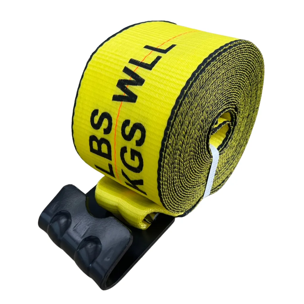[GXCA-007002] BANDA  4" X 35' CON GANCHO PLANO – WLL 5,400 LB – AMARILLA
