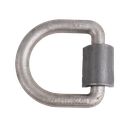 5/8" D-RING W/ WELD ON CLIP 6,300 LBS WLL - 18,000 LBS MBS - FORGED STEEL - RAW