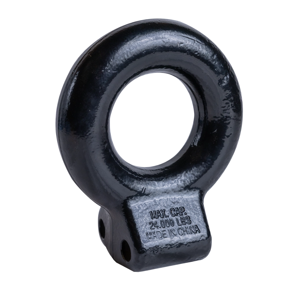 ANILLO JALÓN DE LUNETA AJUSTABLE DE 2 PERNOS 25K - ACERO FORJADO - NEGRO