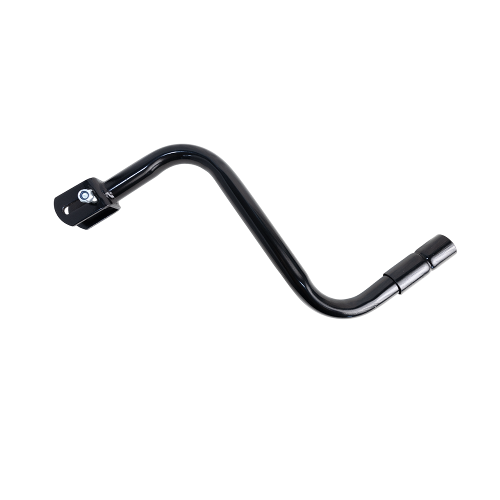 MANIVELA LATERAL CON HERRAJES PARA MONTAJE – NEGRO