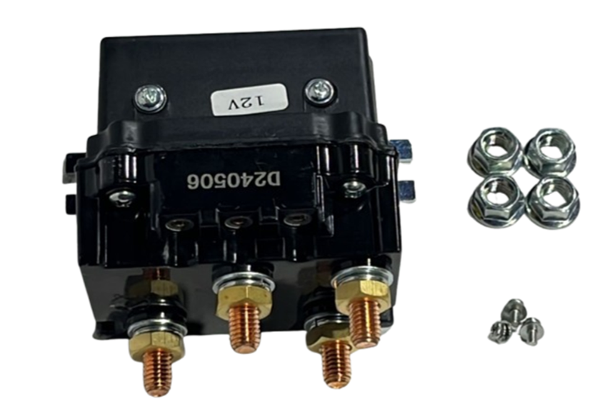 [GXEL-010033] SOLENOID FOR WM20,000- 22,000 LBS 12V - BLACK