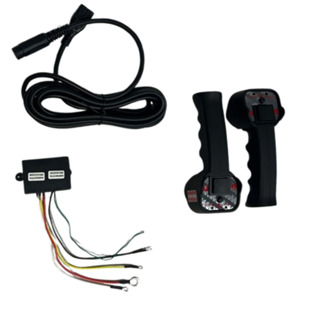 [GXEL-010031] KIT REMOTO INALAMBRICO DOBLE 12V (2 MANDOS, RECEPTOR, INTERRUPTOR DE MANO, ENCHUFE) PARA WINCH DE 20,000- 22,000 LB 12V