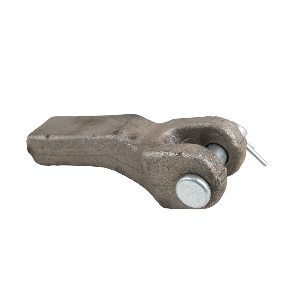 [GXCA-002001] WELD ON CHAIN RETAINER W/ PIN FOR 1/4"-5/16" CHAIN 10,000 LBS WLL - FORGED STEEL - RAW