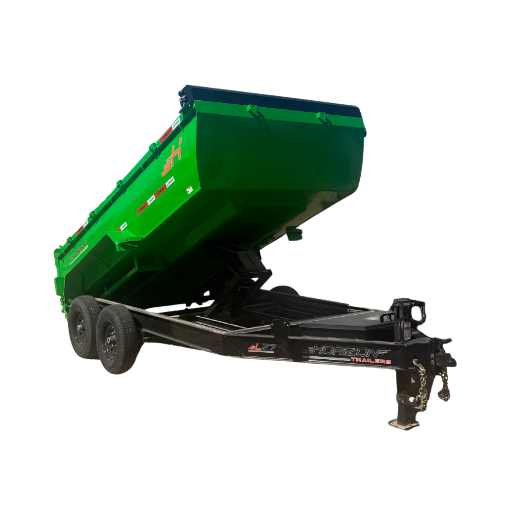 LZ7 14' x 80.5" x 30" BP 7K 30" LADOS, 2 TONOS (NEGRO/VERDE LIMA) (SERIE: 3H7BD1425RR003571)