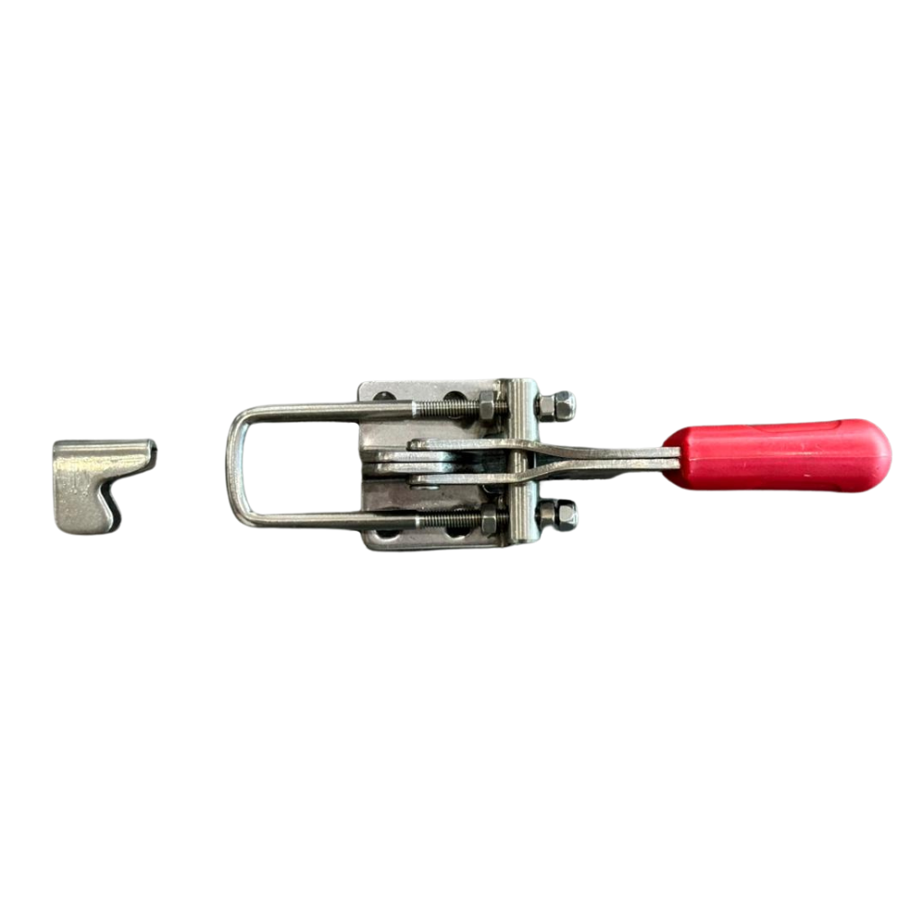 [CCR5075-GX] OVER CENTER LATCH CLAMP - STEEL (RED LEVER) MIN. 50MM, MAX. 75MM