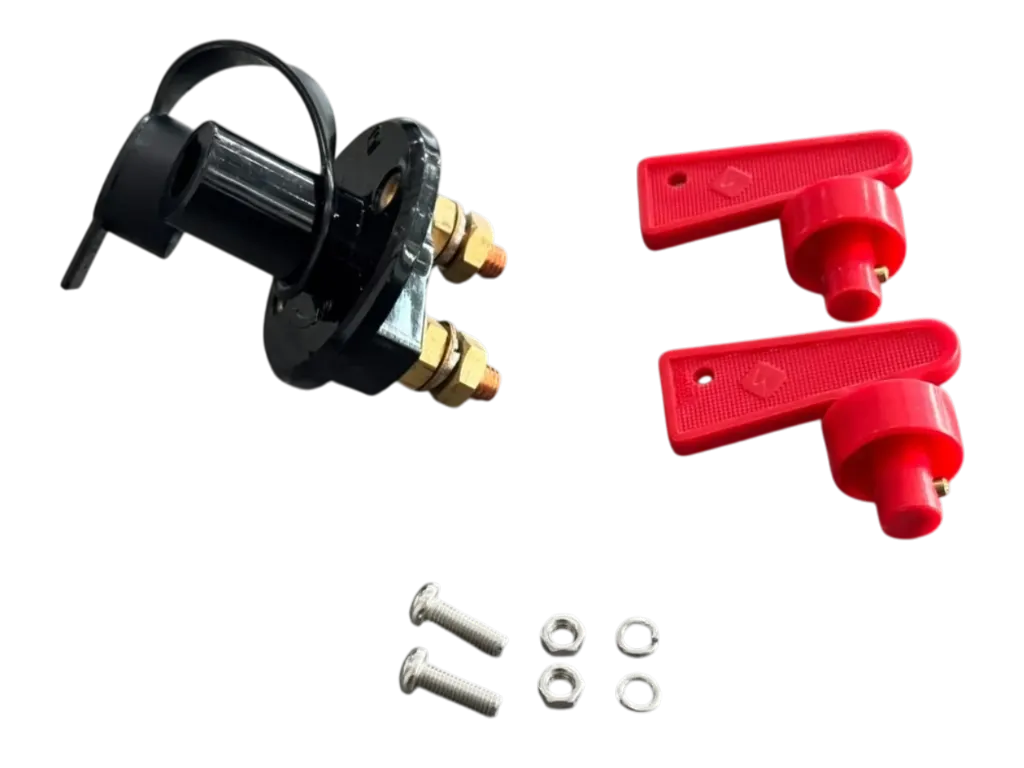 12-VOLT POWER SWITCH FOR WINCH, WITH 2 RED LEVERS